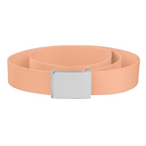 Solid color plain apricot pastel orange belt