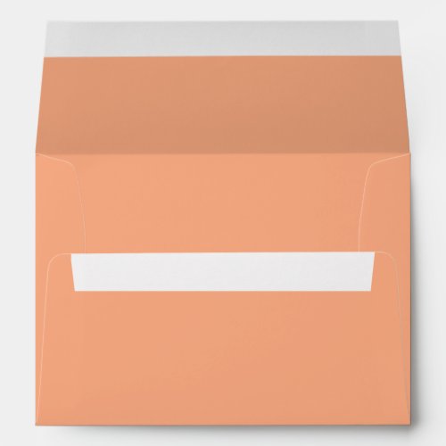 Solid color plain apricot pastel orange envelope