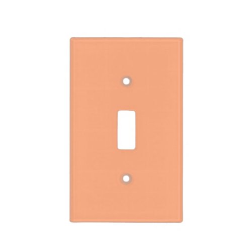 Solid color plain apricot pastel orange light switch cover