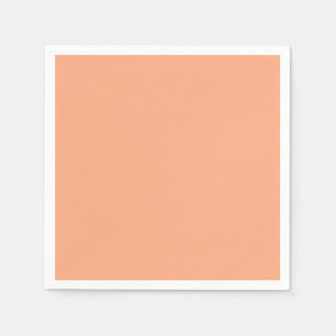 Solid color plain apricot pastel orange napkins