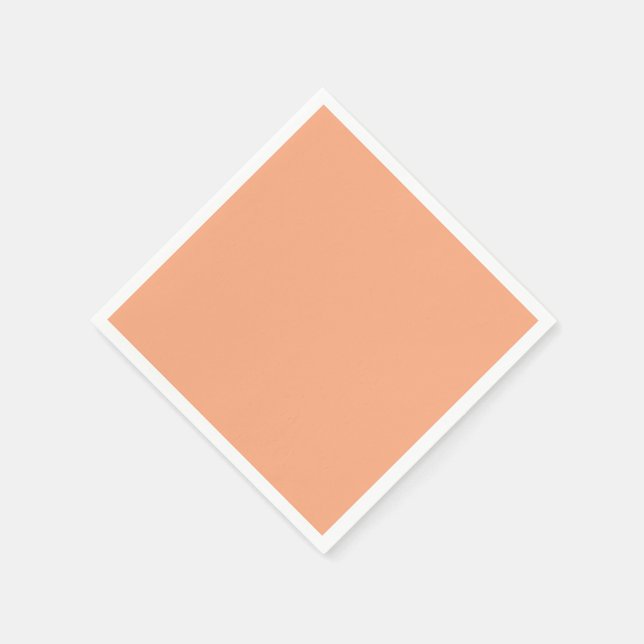 Solid color plain apricot pastel orange napkins
