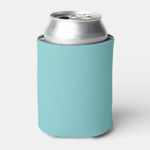 Solid color plain Aqua Splash blue Can Cooler