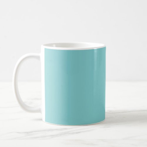 Solid color plain Aqua Splash blue Coffee Mug