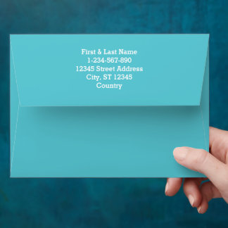 Solid color plain Blue Radiance Envelope