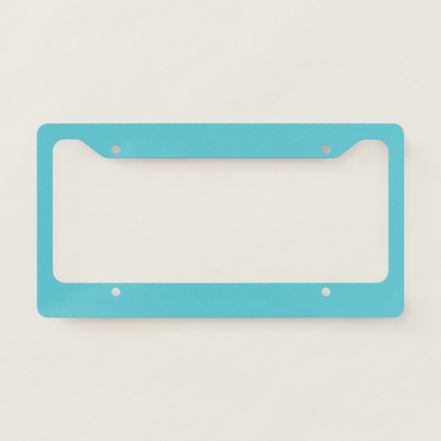 Solid color plain Blue Radiance License Plate Frame (Front)