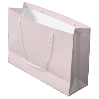 Solid color plain blushing pink large gift bag