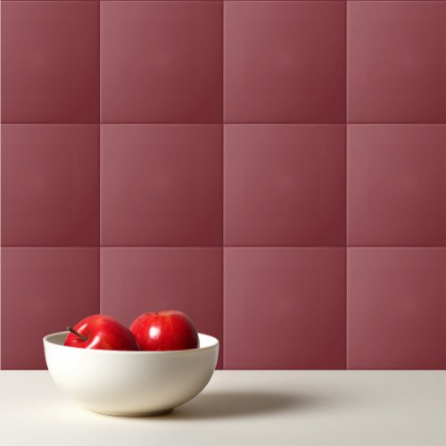 Solid color plain Brick Red Ceramic Tile