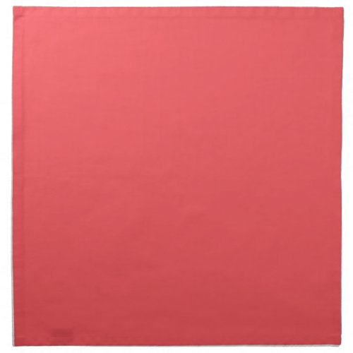 Solid color plain bright coral cloth napkin
