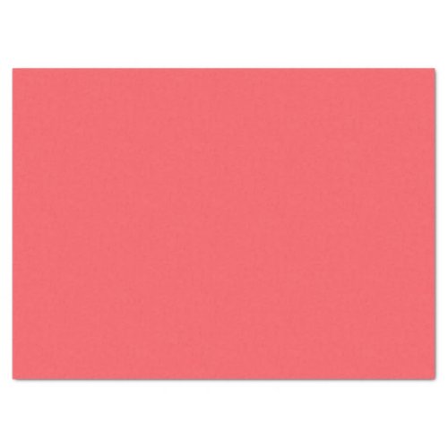 Solid color plain bright coral tissue paper