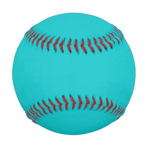 Solid color plain bright turquoise baseball
