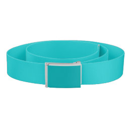 Solid color plain bright turquoise belt