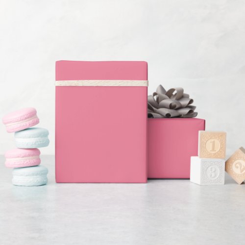 Solid color plain Bubblegum pink Wrapping Paper