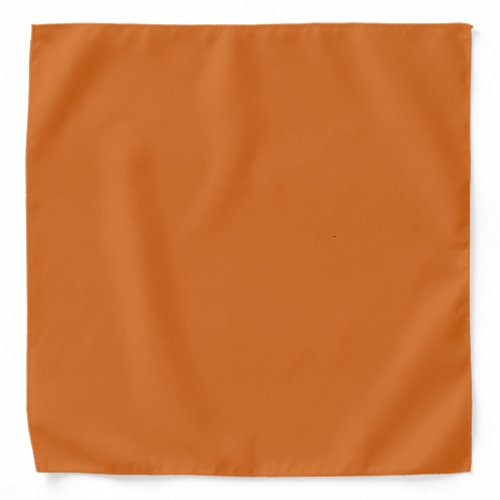 Solid color plain burnt orange cinnamon bandana