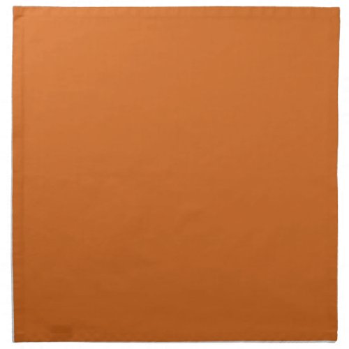 Solid color plain burnt orange cinnamon cloth napkin