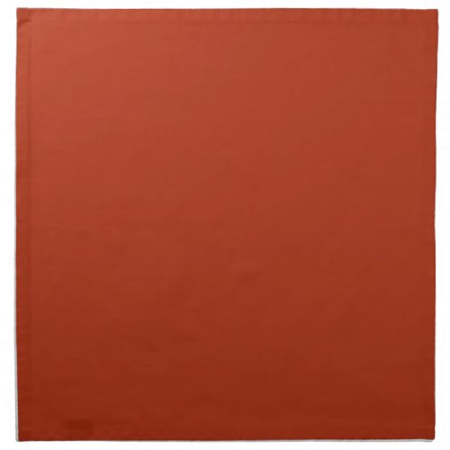 Solid color plain burnt orange red cloth napkin