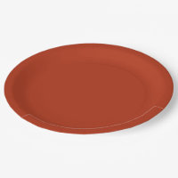 Burnt orange paper plates on sale