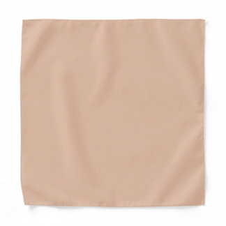 Solid color plain Cashmere beige Bandana
