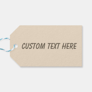 Solid color plain Champagne beige Gift Tags