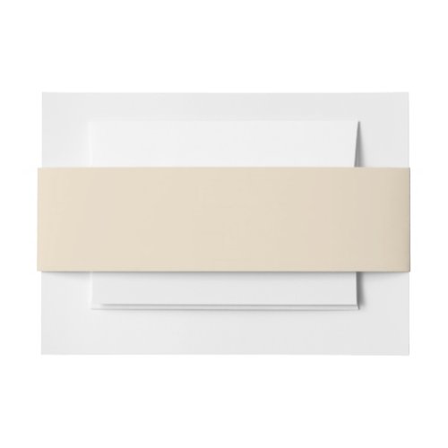 Solid color plain Champagne beige Invitation Belly Band