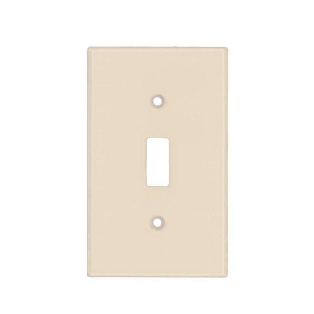 Solid color plain Champagne beige Light Switch Cover (Front)