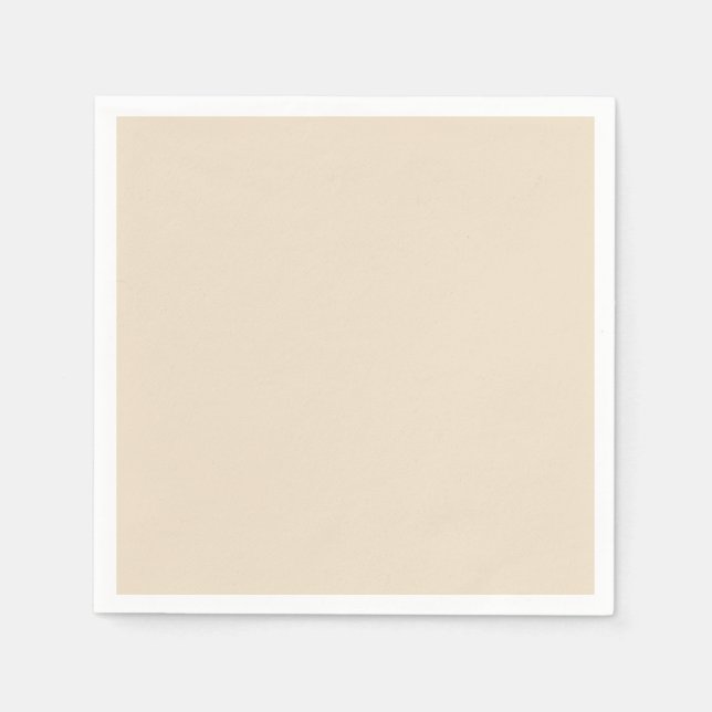 Solid color plain Champagne beige Napkins (Front)