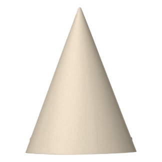 Solid color plain Champagne beige Party Hat