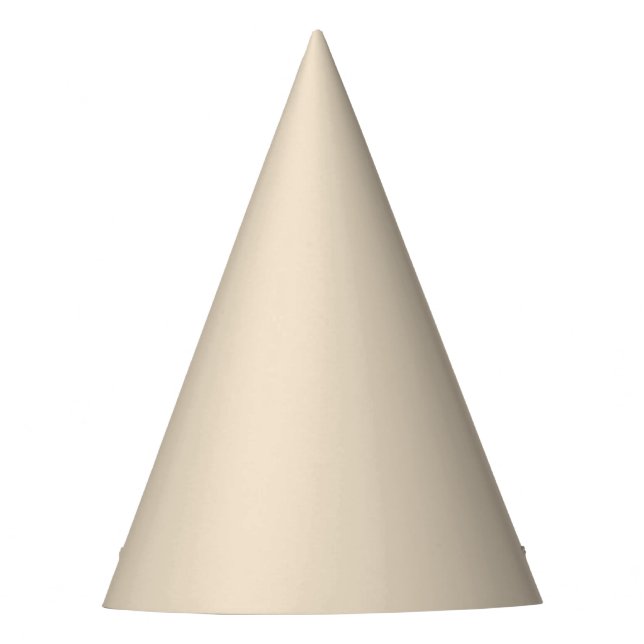Solid color plain Champagne beige Party Hat (Front)