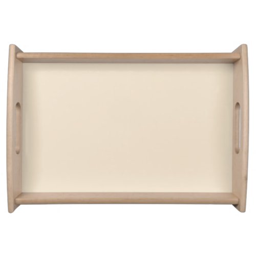 Solid color plain Champagne beige Serving Tray
