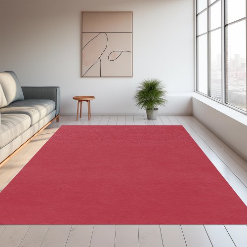 Solid color plain Christmas red Rug