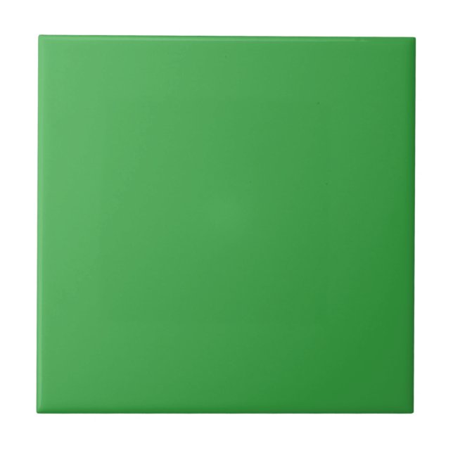 Solid color plain Classic Green Ceramic Tile (Front)