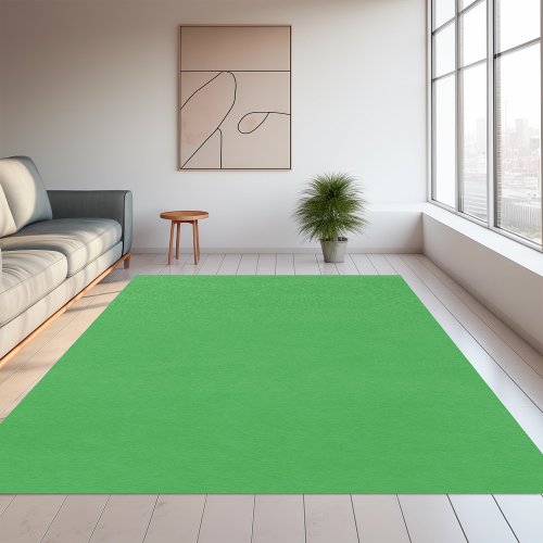 Solid color plain Classic Green Rug