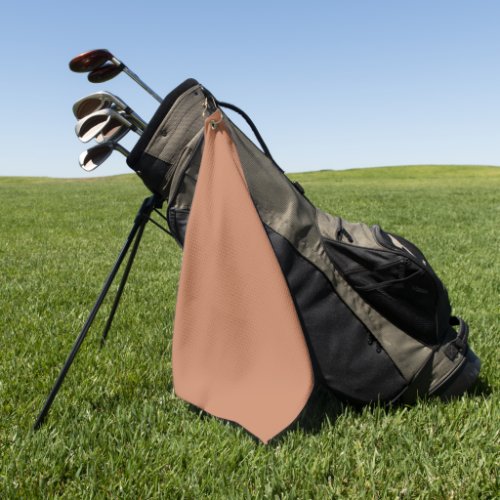Solid color plain Copper brown Golf Towel