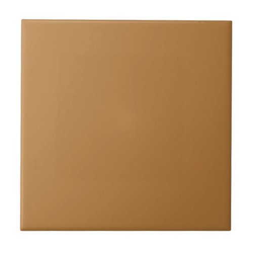 Solid color plain copper brown Holiday Cookies  Ceramic Tile