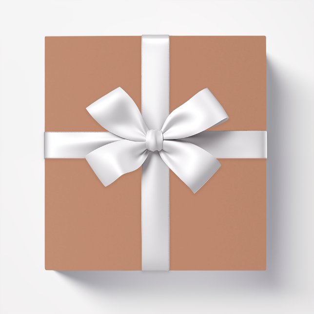 Solid color plain Copper brown Wrapping Paper (Creator Uploaded)