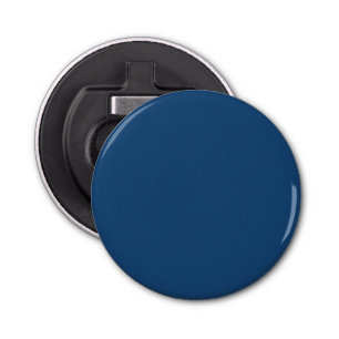 Solid color plain dark blue Winter night Skies Bottle Opener