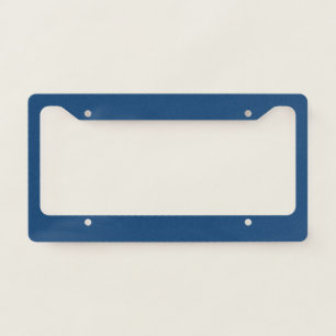 Solid color plain dark blue Winter night Skies License Plate Frame