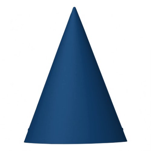 Solid color plain dark blue Winter night Skies Party Hat