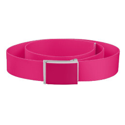 Solid color plain dark bright pink belt