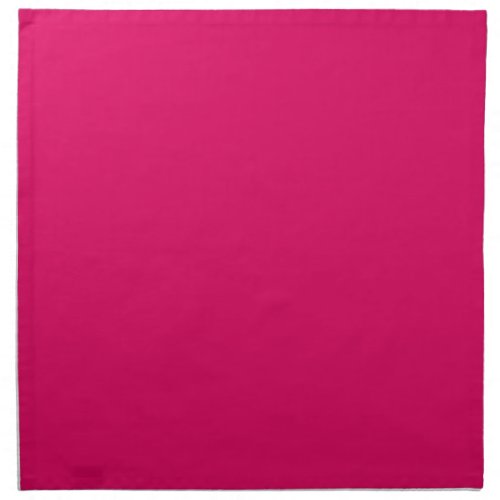 Solid color plain dark bright pink cloth napkin
