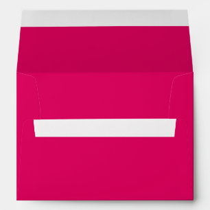 Solid color plain dark bright pink envelope