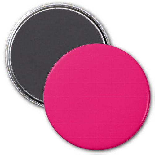Solid color plain dark bright pink magnet