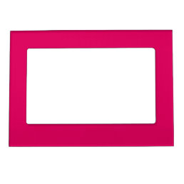 Solid color plain dark bright pink magnetic frame