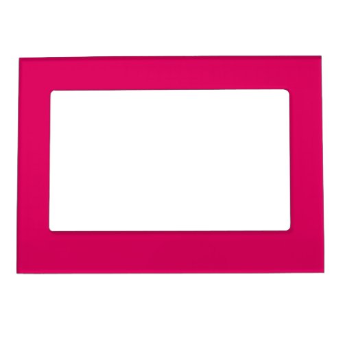 Solid color plain dark bright pink magnetic frame