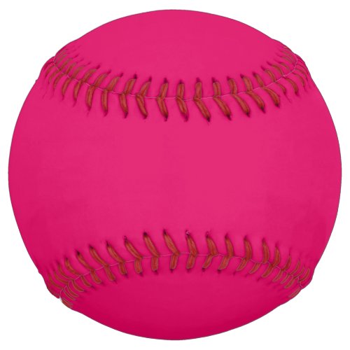 Solid color plain dark bright pink softball
