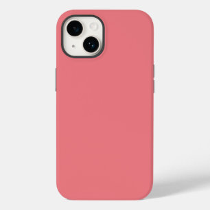 Solid color plain Dark Coral pink Case-Mate iPhone 14 Case
