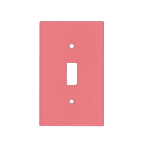  Solid color plain Dark Coral pink Light Switch Cover