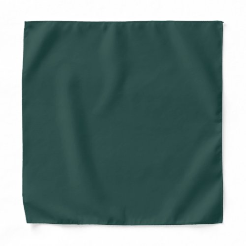 Solid color plain dark emerald green bandana