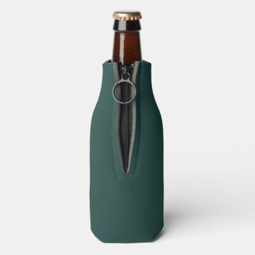 Solid color plain dark emerald green bottle cooler