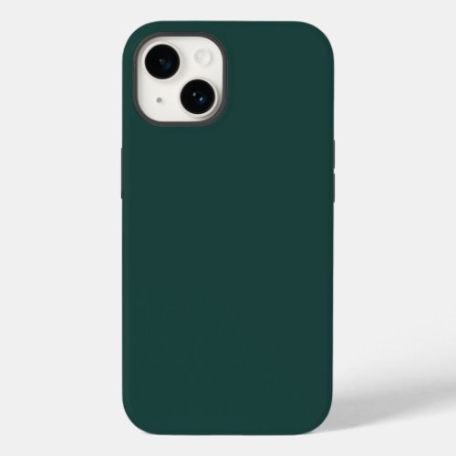 Solid color plain dark emerald green Case_Mate iPhone 14 case