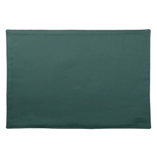 Solid color plain dark emerald green cloth placemat